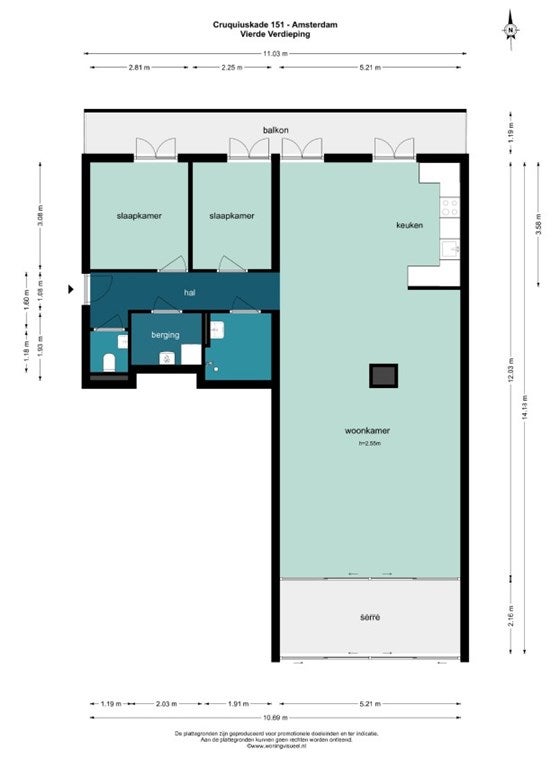 Appartement Cruquiuskade 22