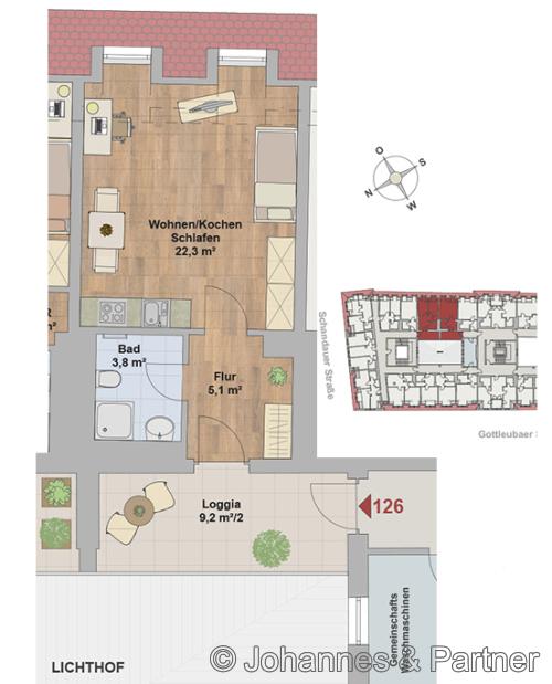 Wohnung Schlüterstraße in Dresden