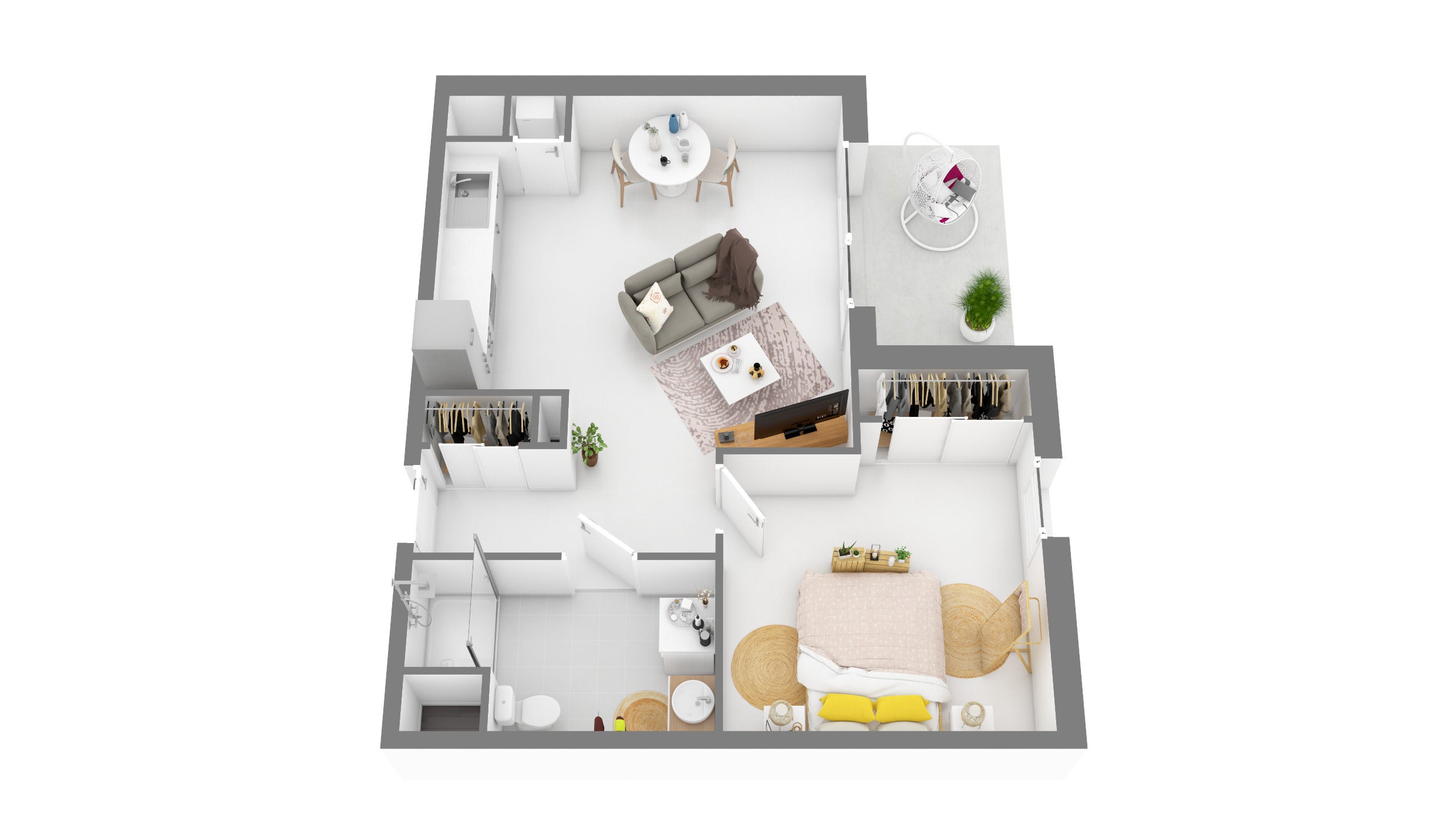 Flat Rue du Paradis in Chervinges