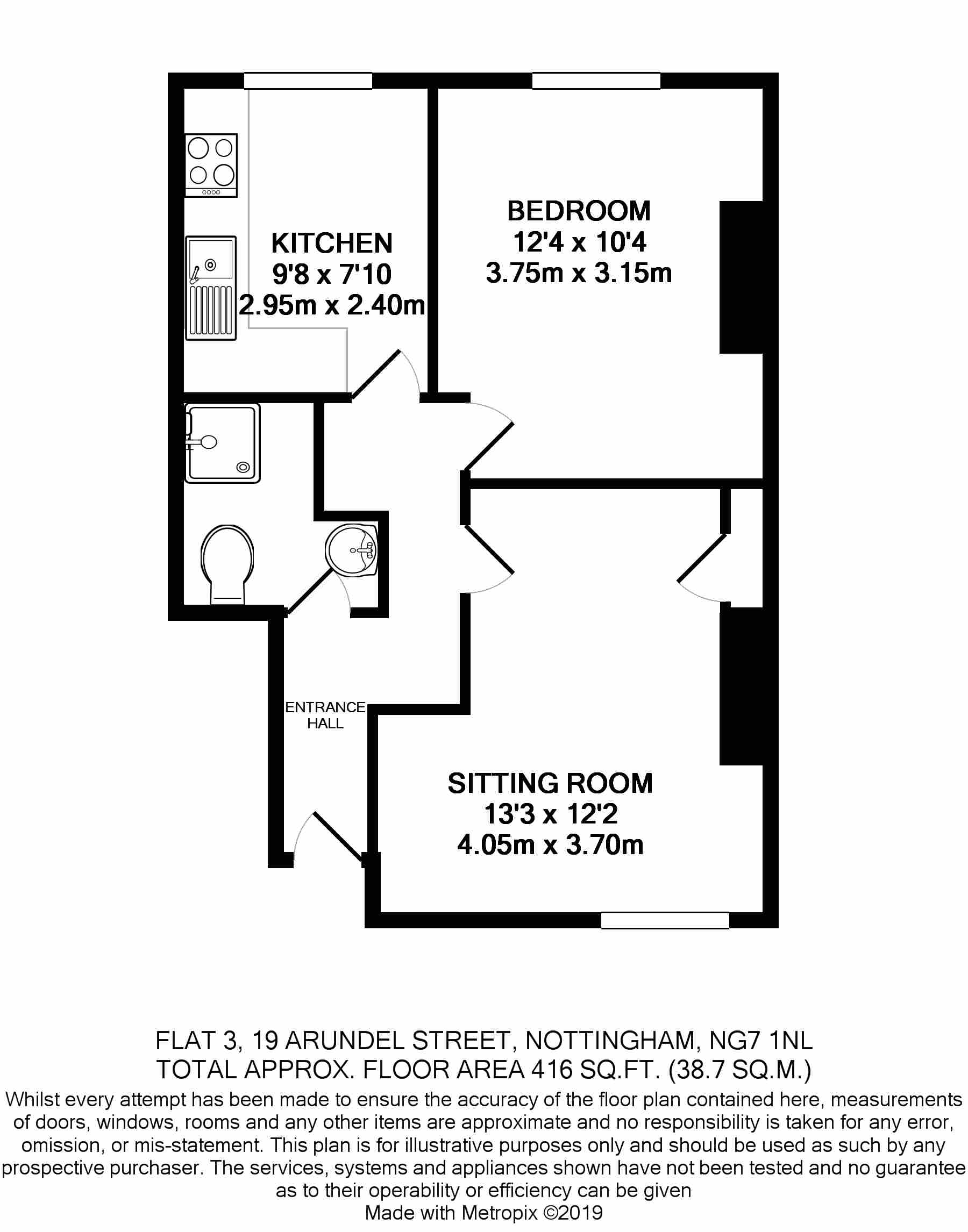 Flat Arundel Street in Nottingham