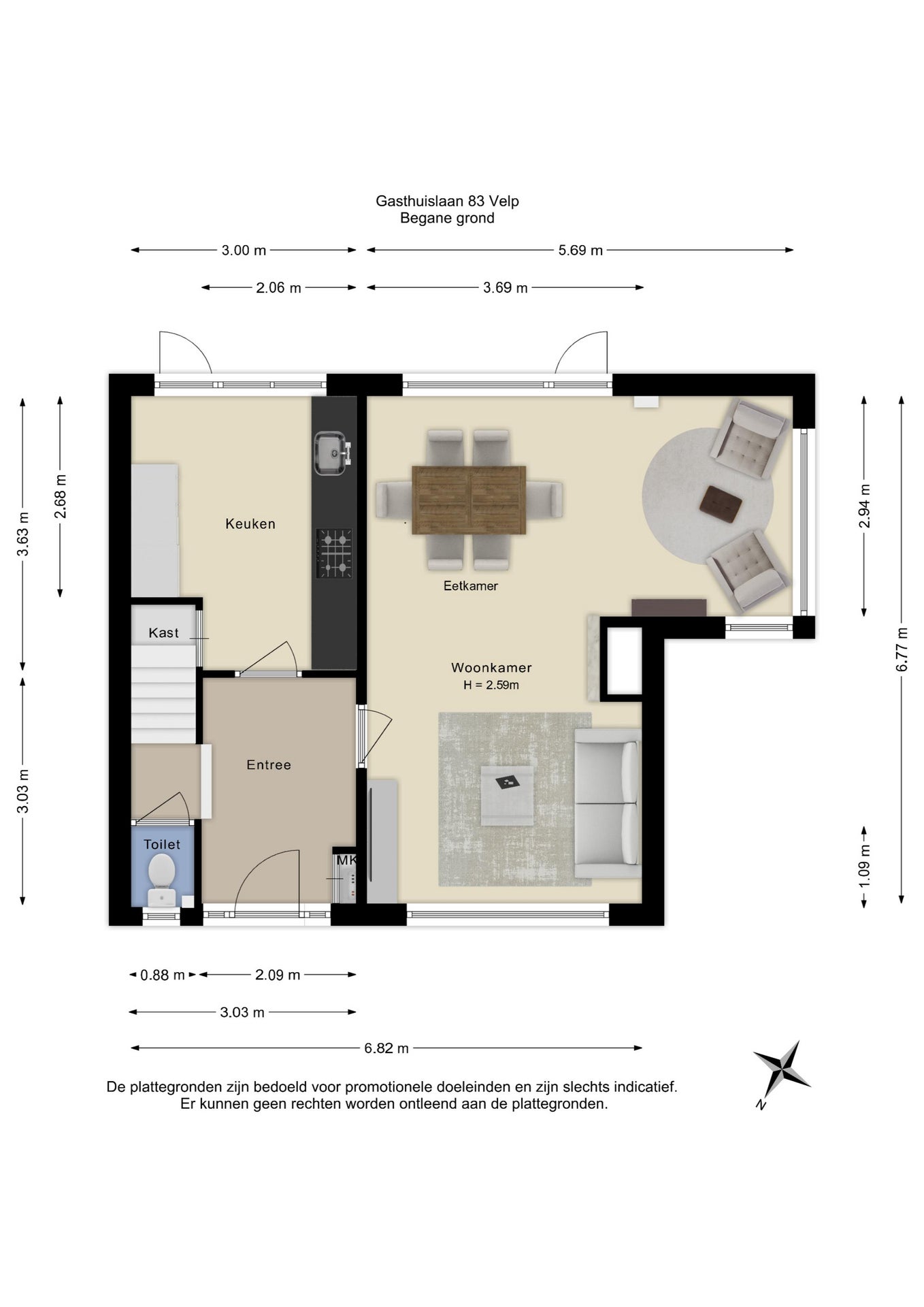 Huis Gasthuislaan 83 in Velp