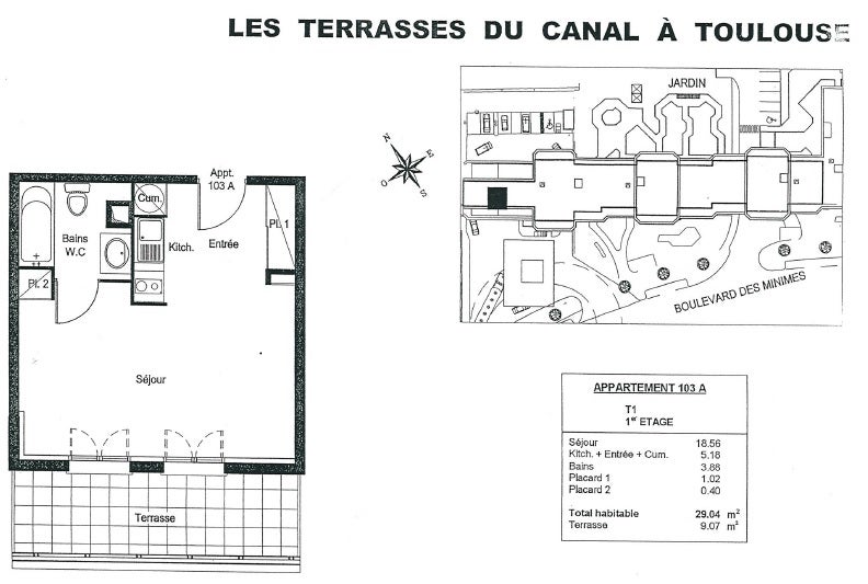 Appartement Boulevard des Minimes à Toulouse
