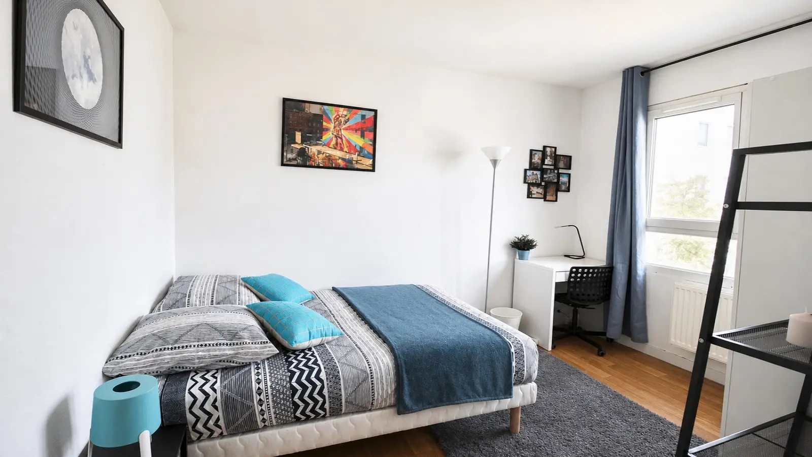 Chambre Rue Vitruve à Paris