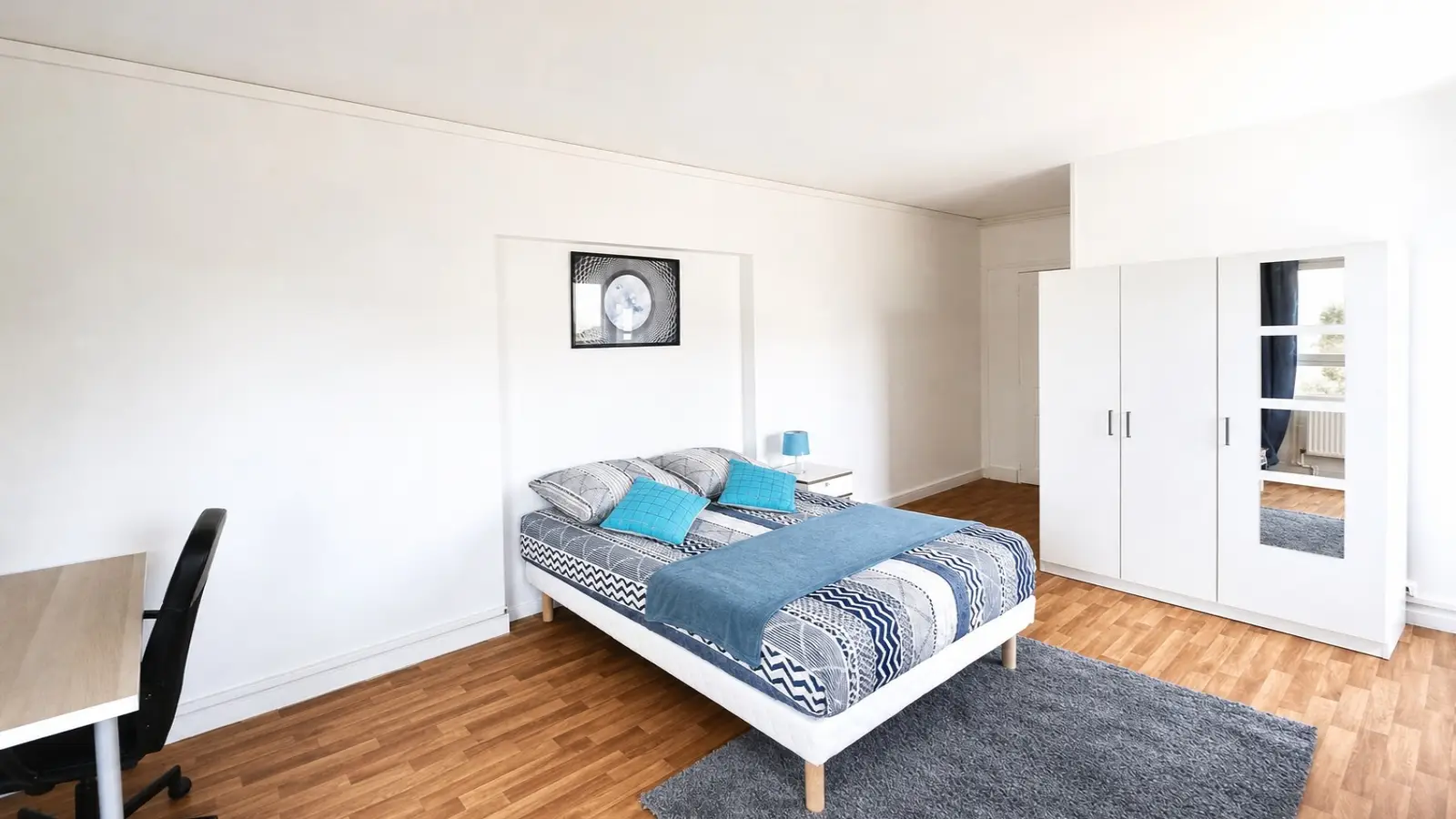 Chambre Rue Vitruve à Paris