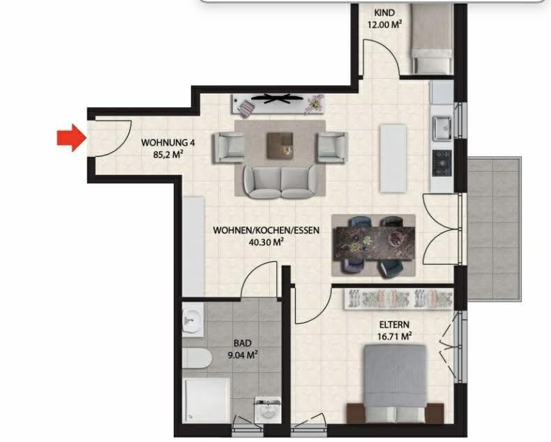 Wohnung Kaiserstraße in Waldbröl