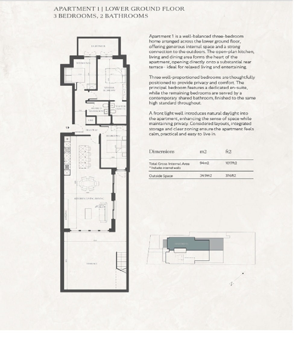 Flat Creswick Road in Greater London