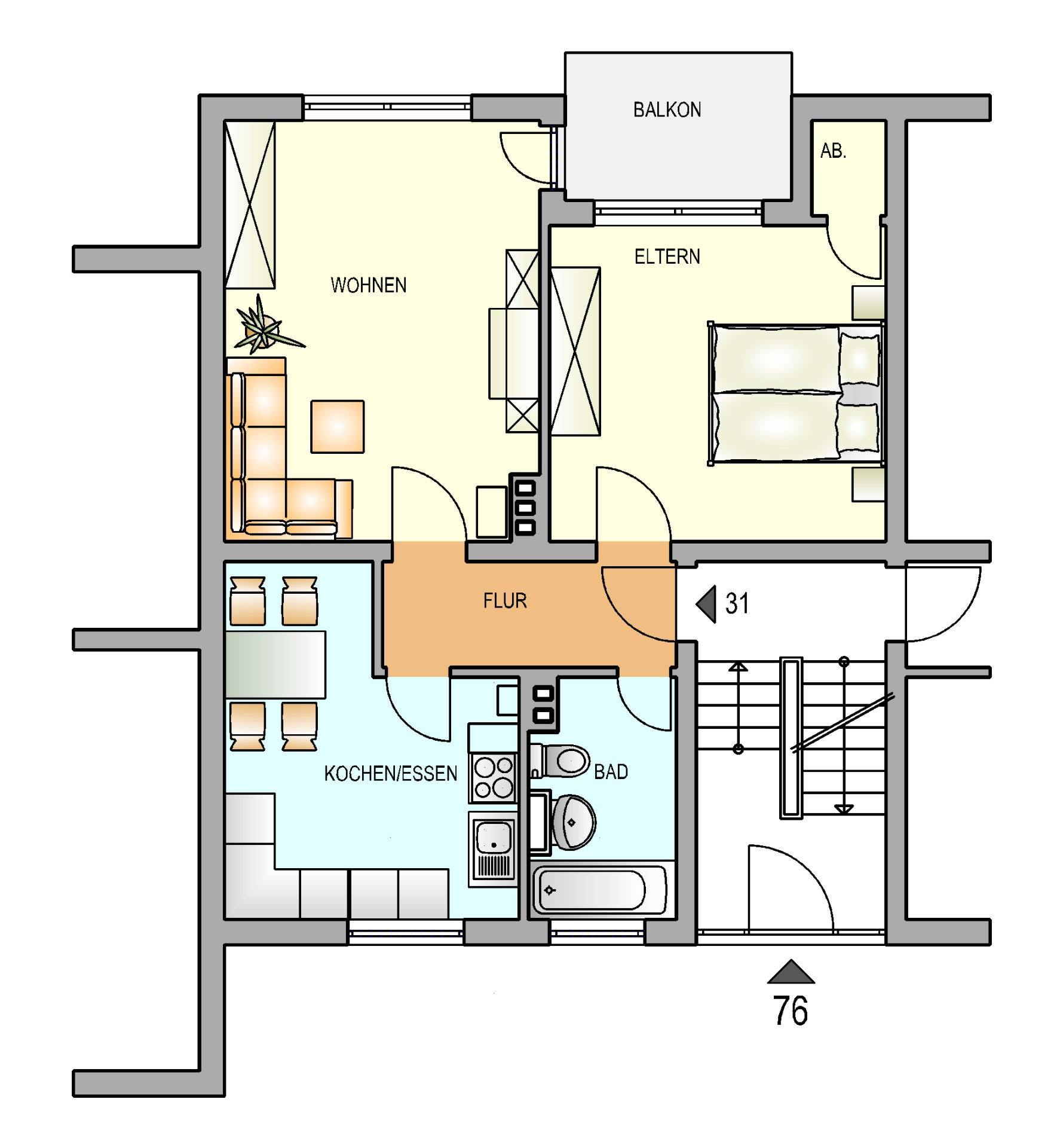 Wohnung Königstraße in Wermelskirchen