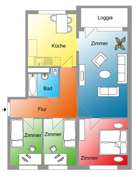 Wohnung Zum Laakkanal in Rostock