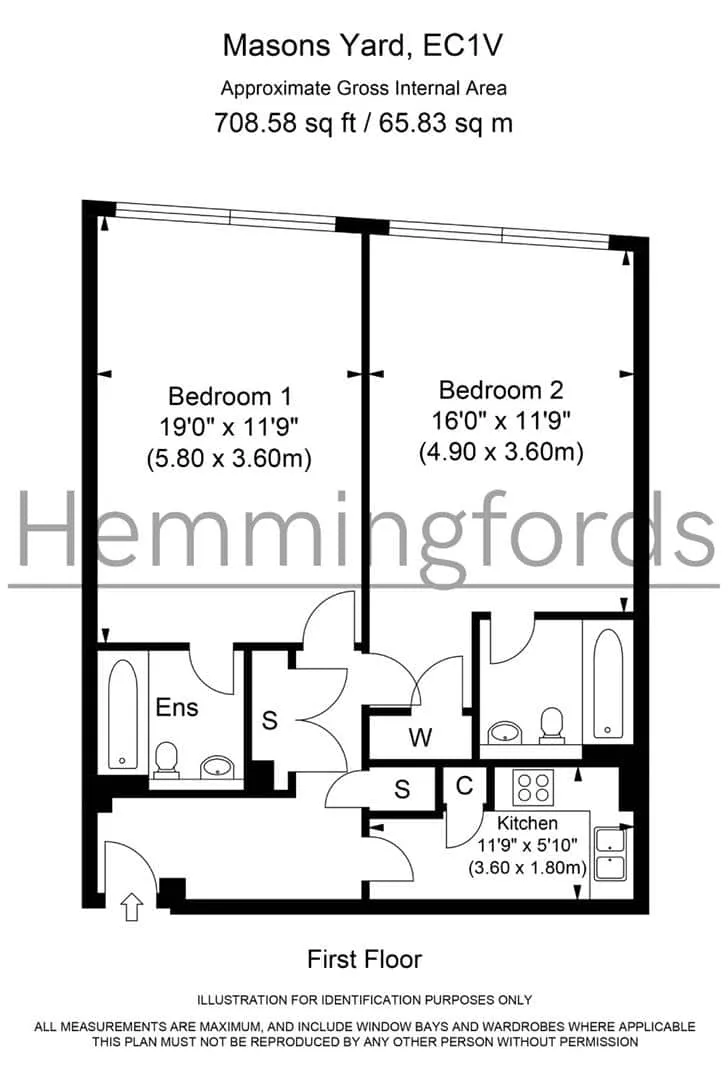 Flat Masons Yard in Greater London