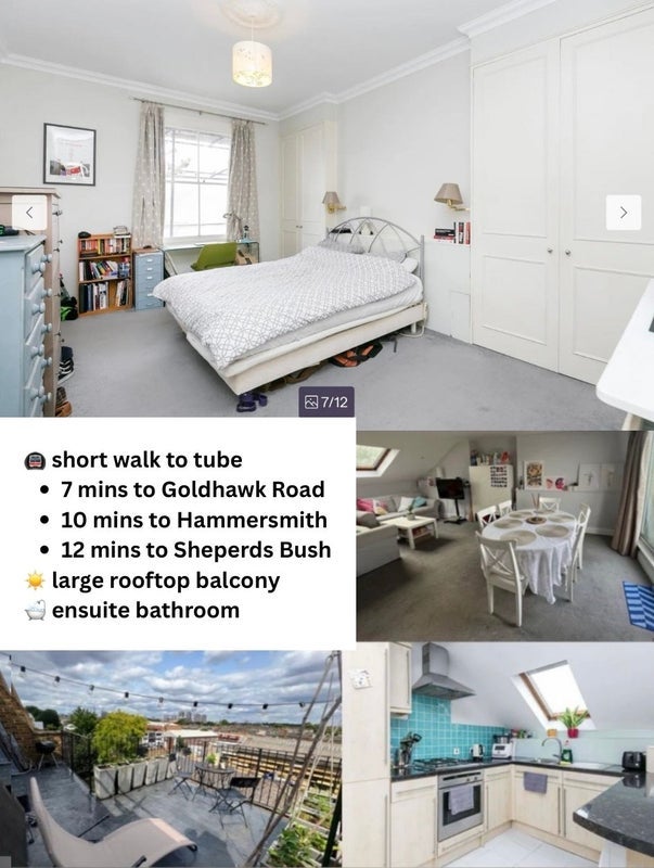 Room Hammersmith Grove in Greater London
