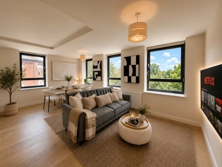 Flat Cowthorpe Road in Greater London