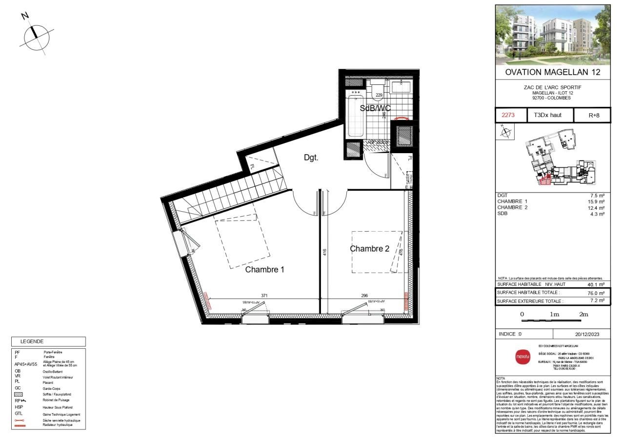 Flat Boulevard de Valmy in Colombes