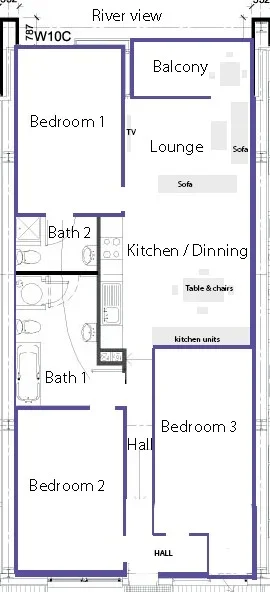 Room Roach Road in Greater London