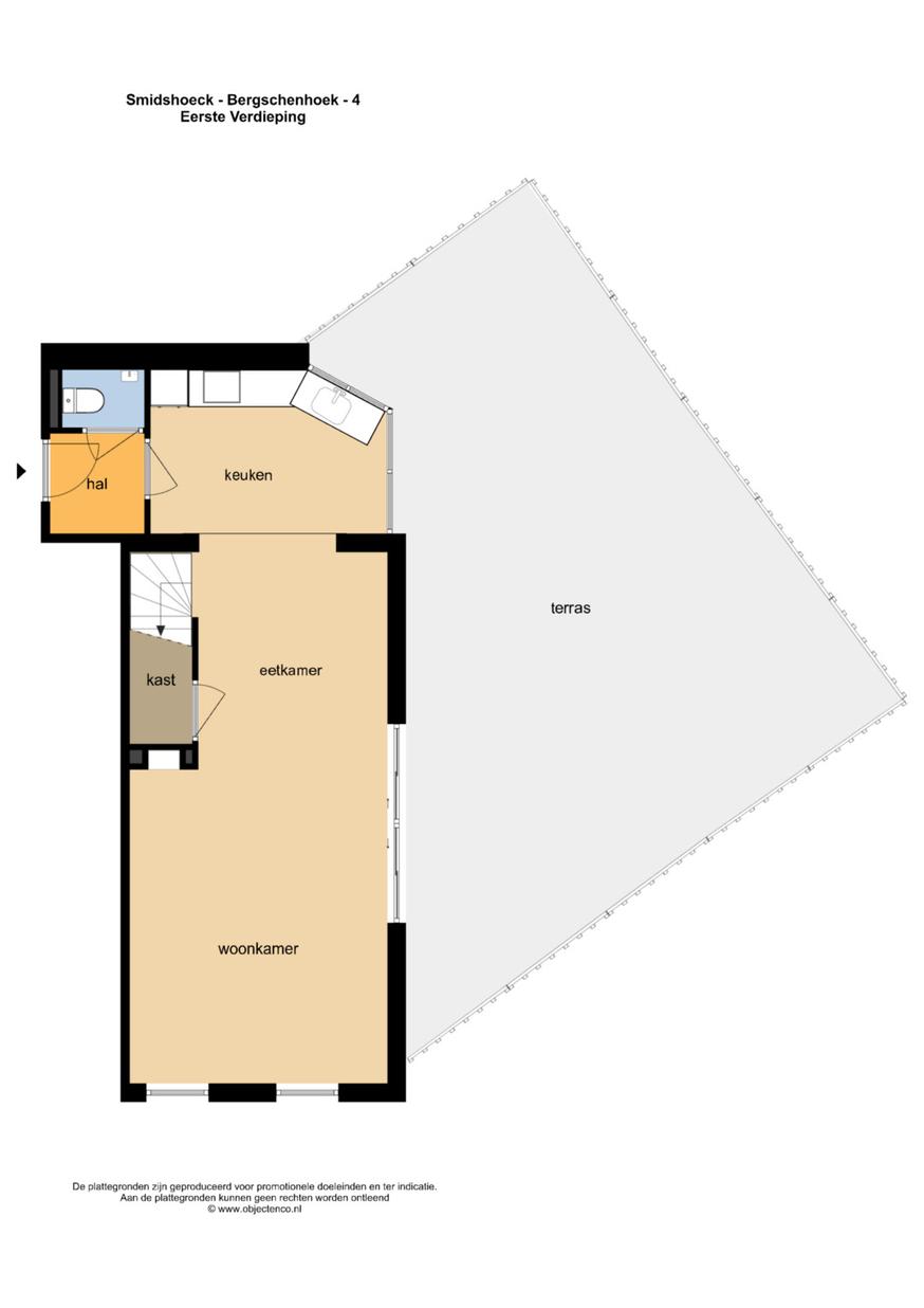 Appartement Dorpsstraat 35 in Bergschenhoek