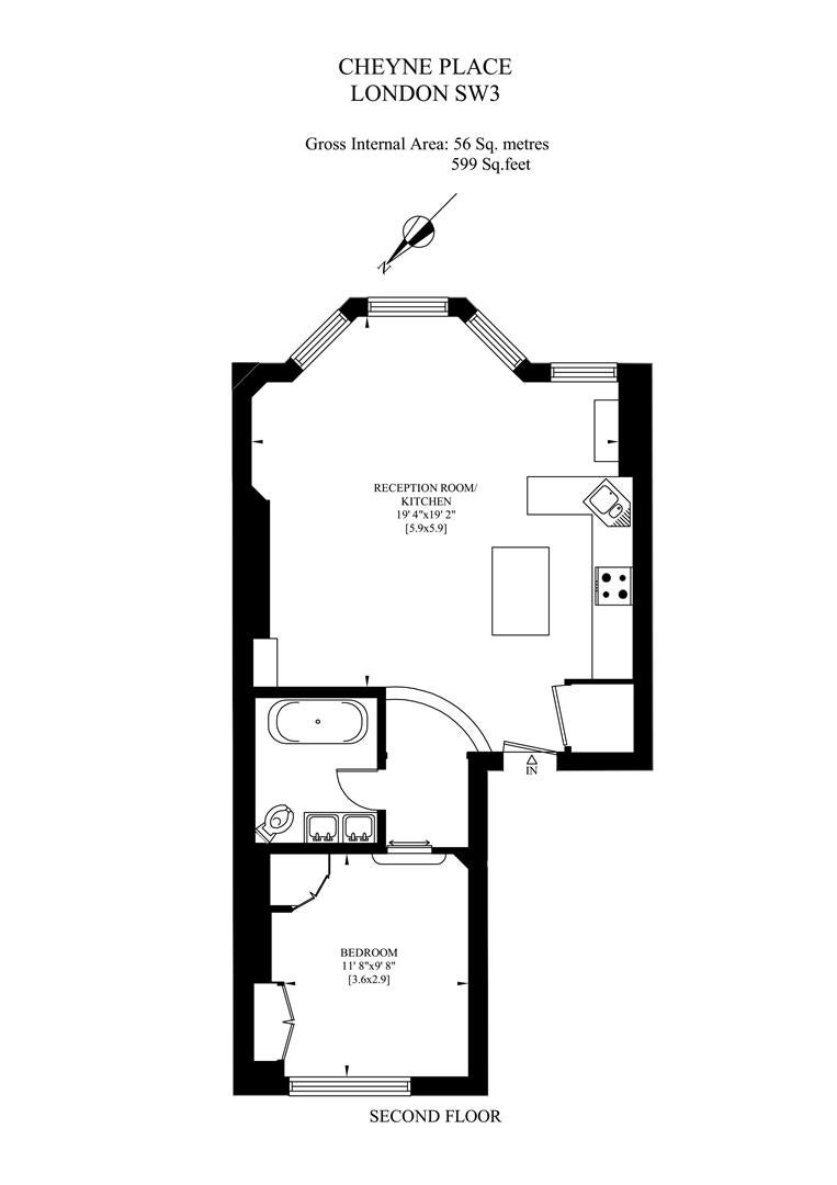 Flat Cheyne Place in London