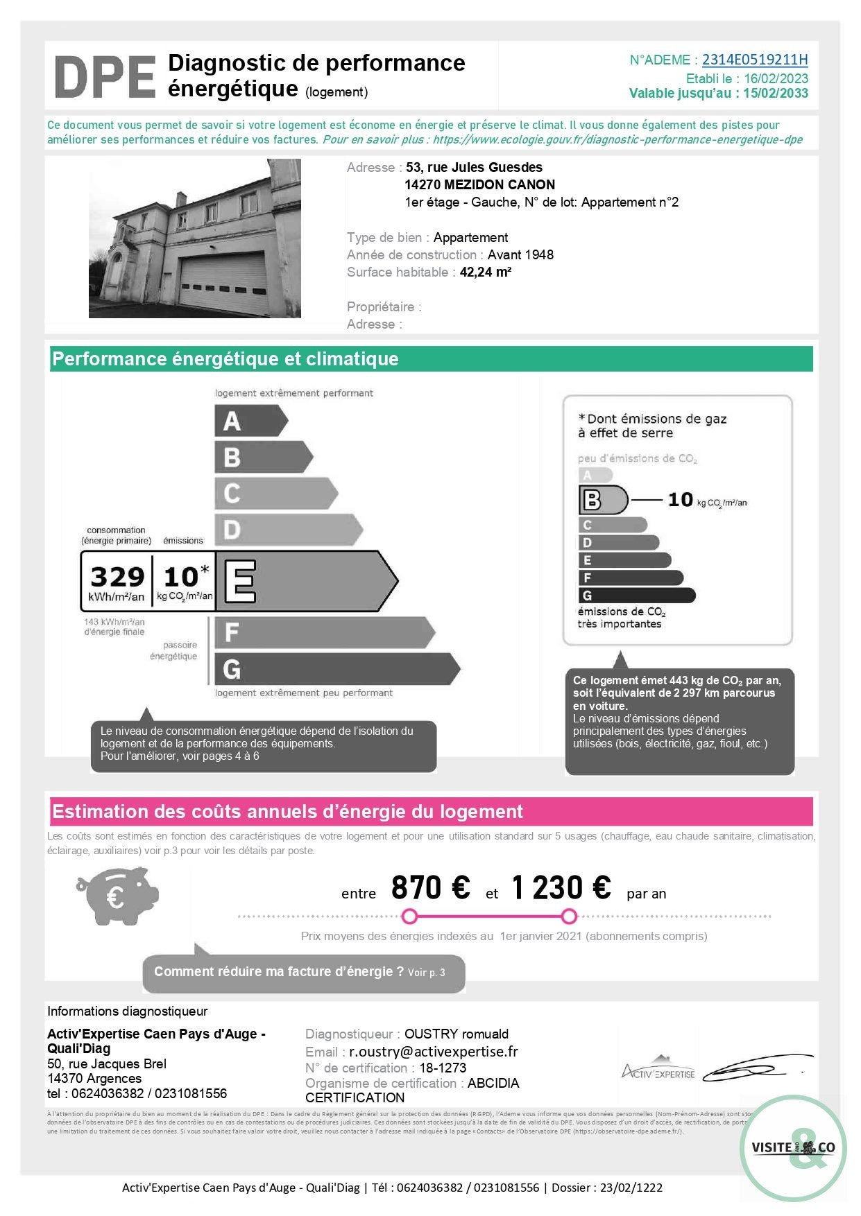 Appartement Rue Jules Guesde à Mézidon Vallée d'Auge