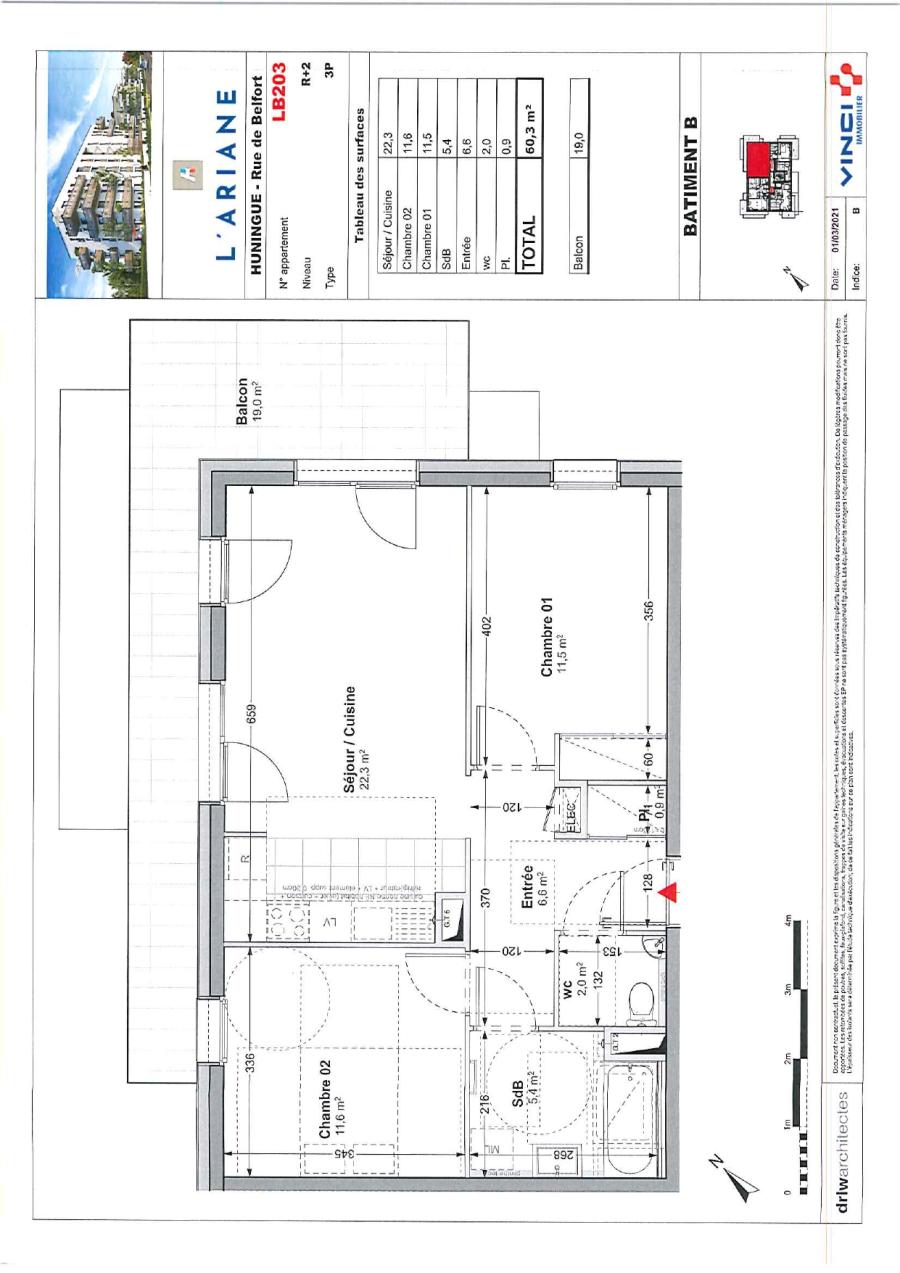 Appartement Rue de Belfort à Huningue