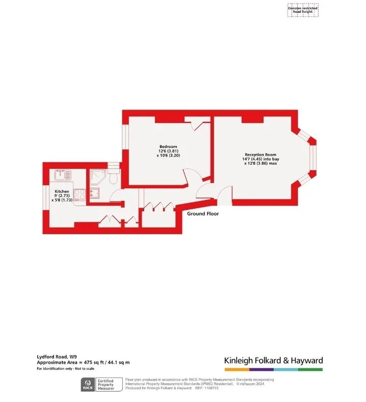 Flat Lydford Road in City of Westminster