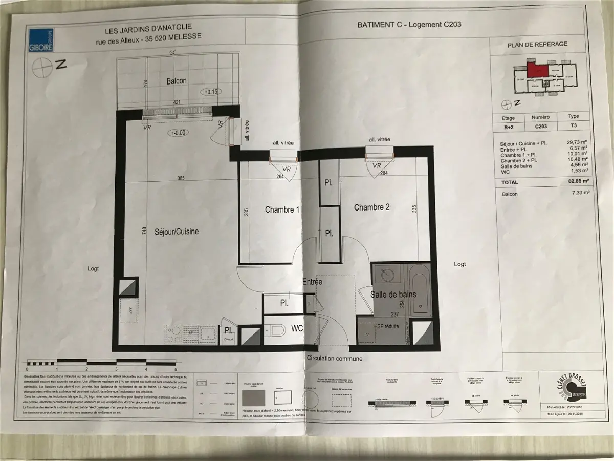 Appartement Allée d'Ancyre à Melesse
