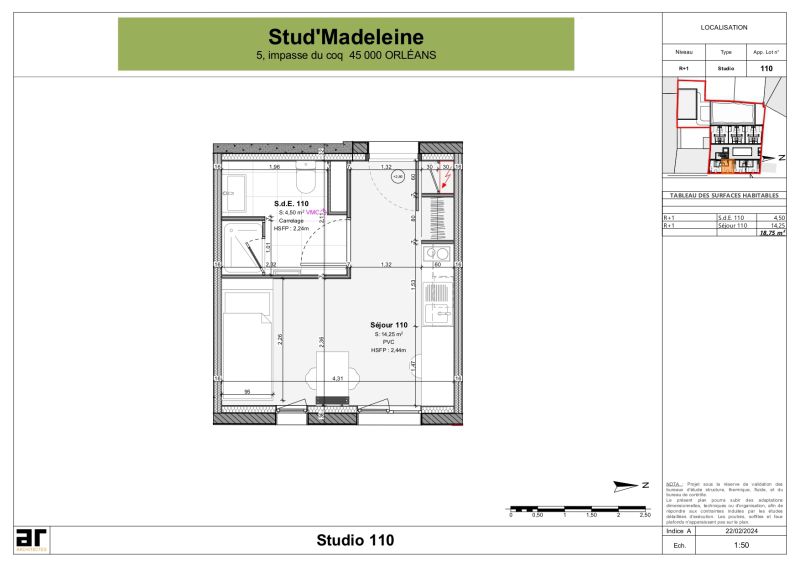 Appartement Rue Porte Madeleine à Orléans
