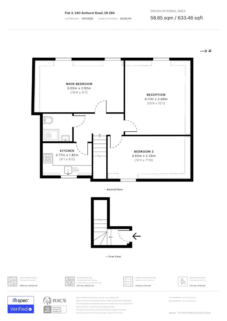 Flat Shacklewell Lane in Greater London
