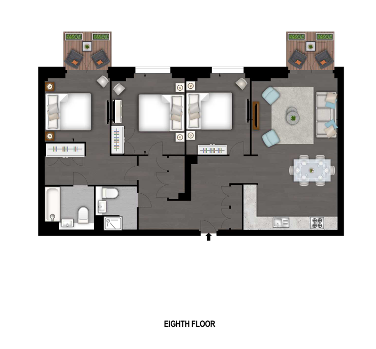 Flat Ponton Road in Greater London