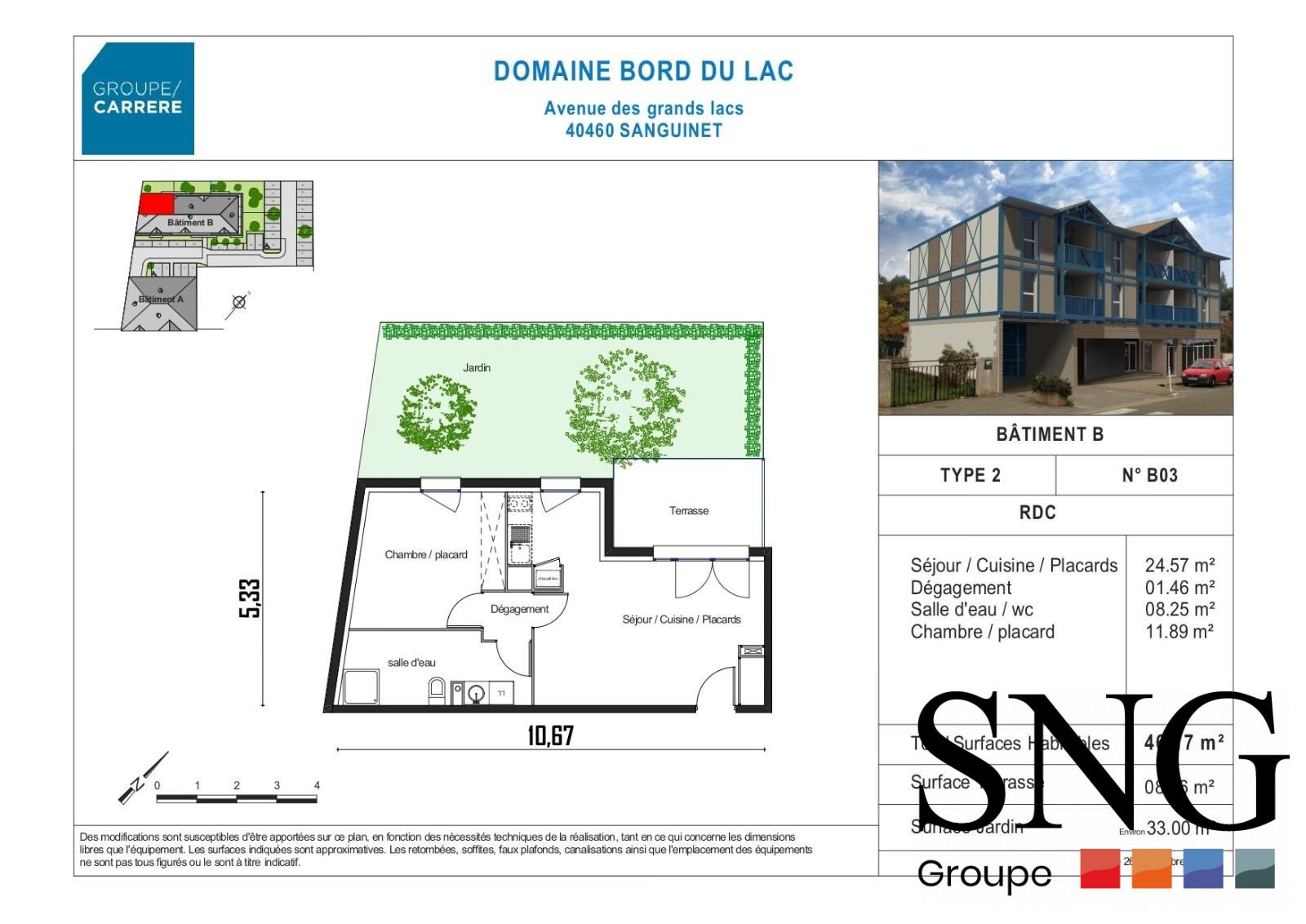 Appartement Avenue des Grands Lacs à Sanguinet