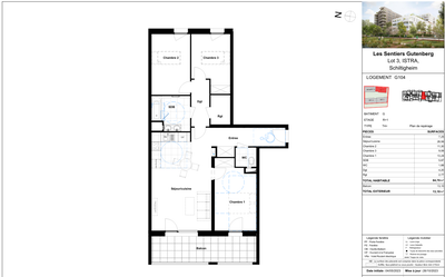 Flat Rue Clemenceau in Schiltigheim