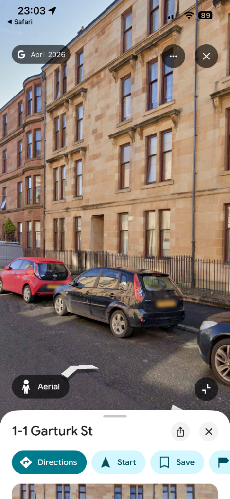 Flat Calder Street in Glasgow