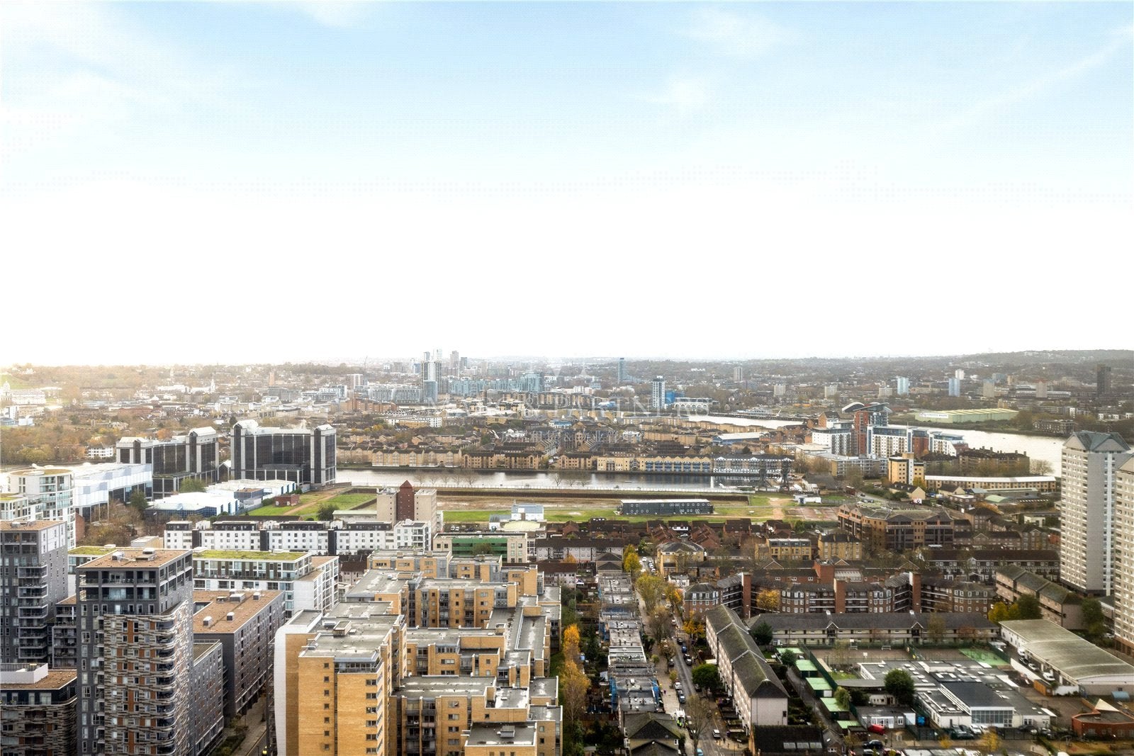 Flat Marsh Wall in Greater London