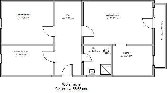 Wohnung Bitterfelder Straße in Bitterfeld-Wolfen