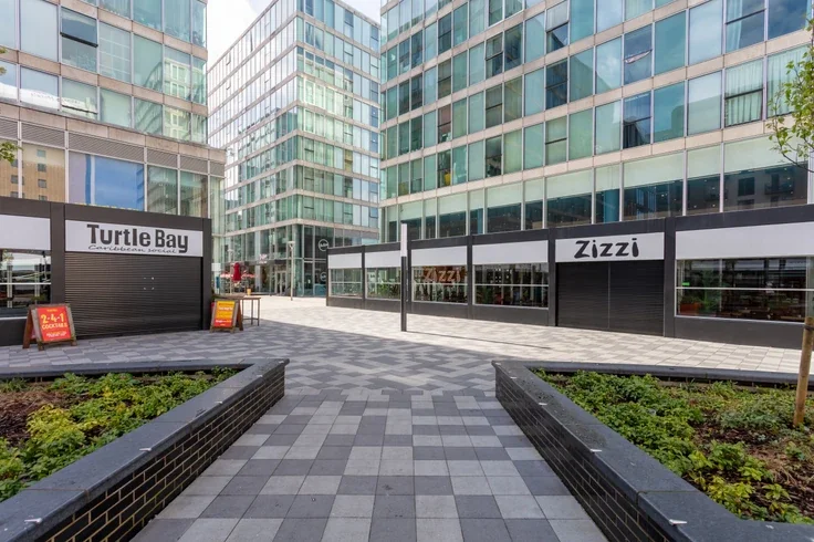 Flat Mortimer Square in Milton Keynes