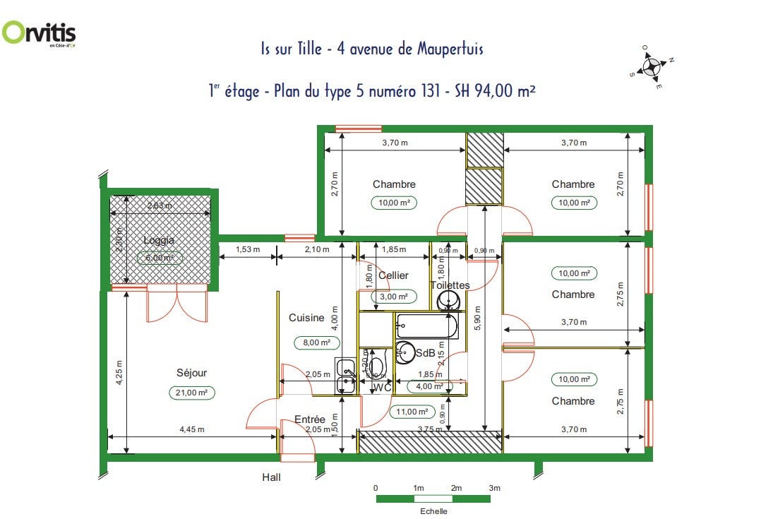 Appartement Avenue de Maupertuis à Is-sur-Tille