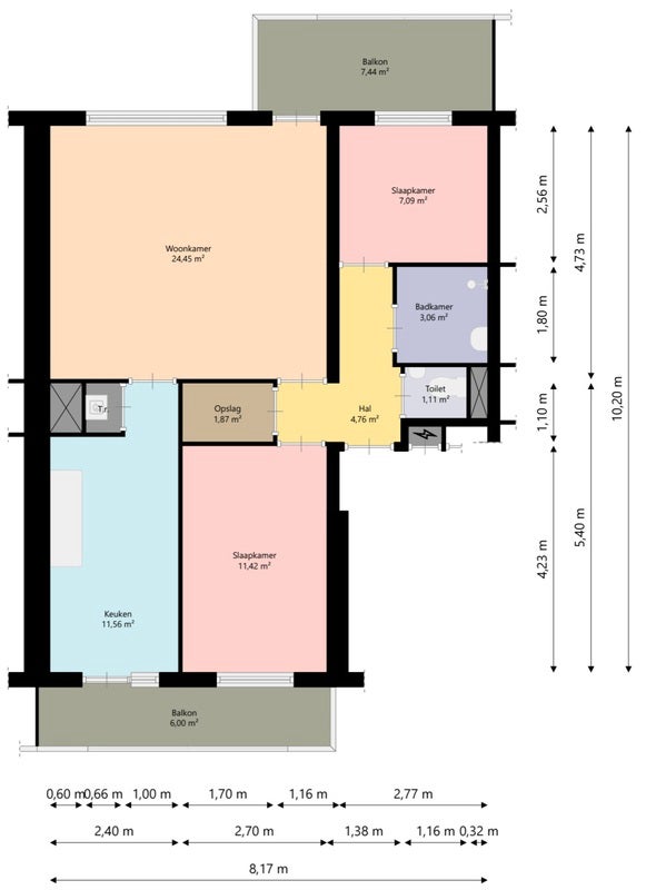 Appartement Palissanderstraat 11