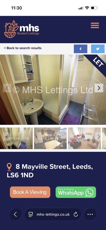 Room Mayville Street in Leeds