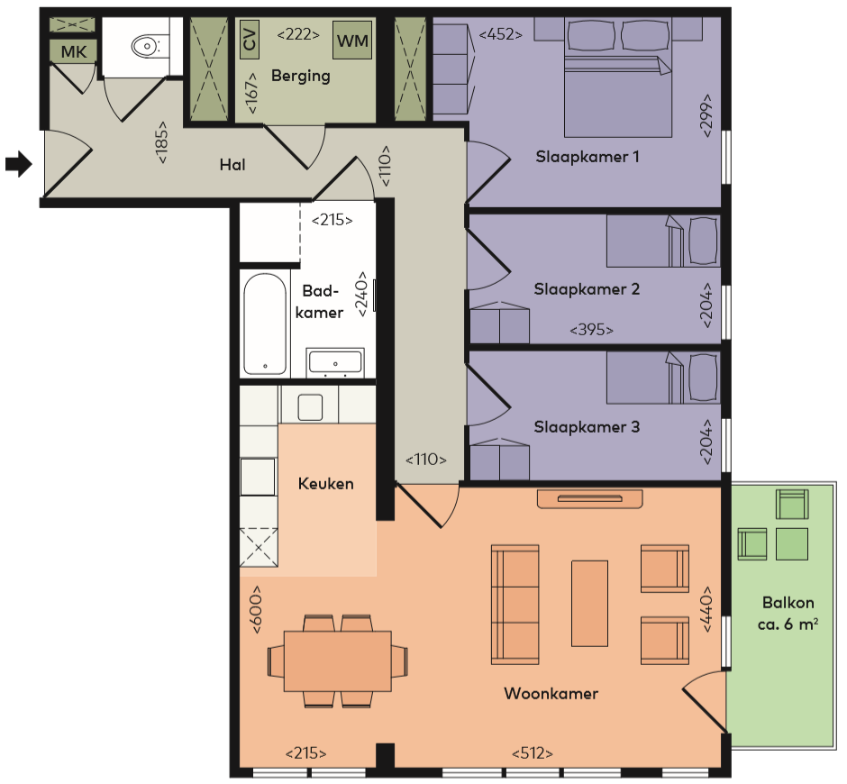Appartement Bètaplein 248 in Leiden