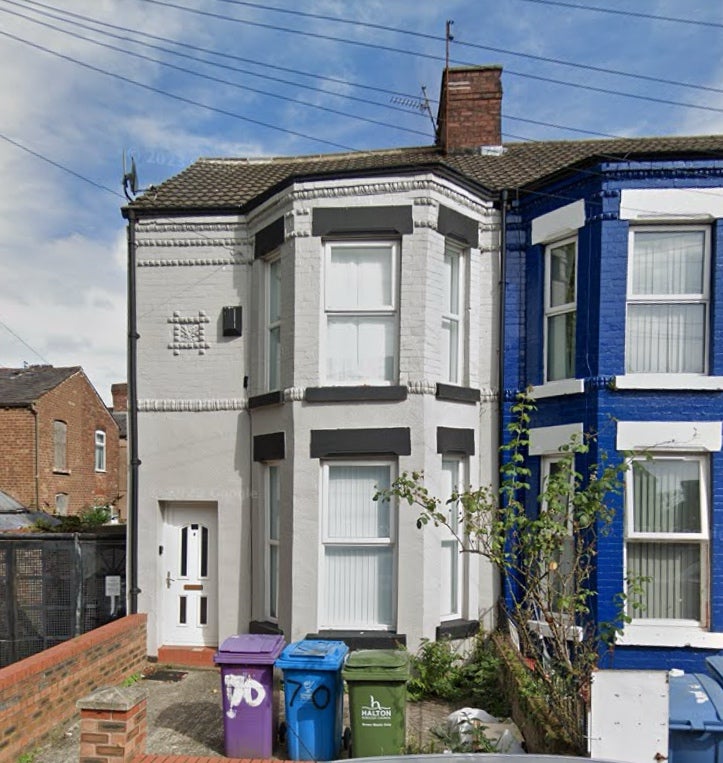 House Windsor Road in Liverpool