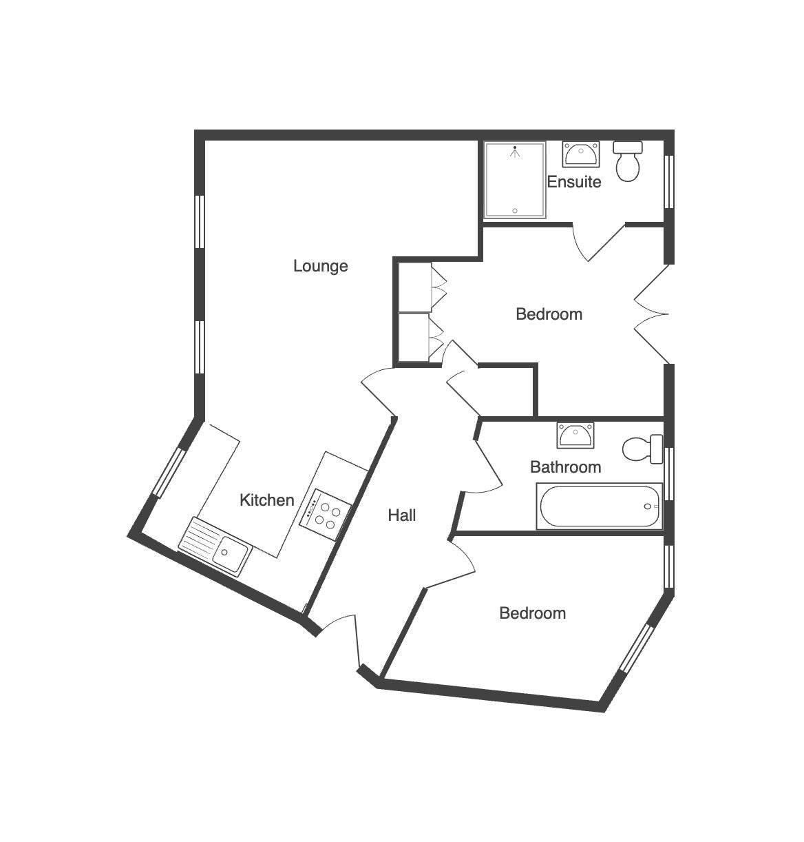 Flat Bramble Court in Nottingham