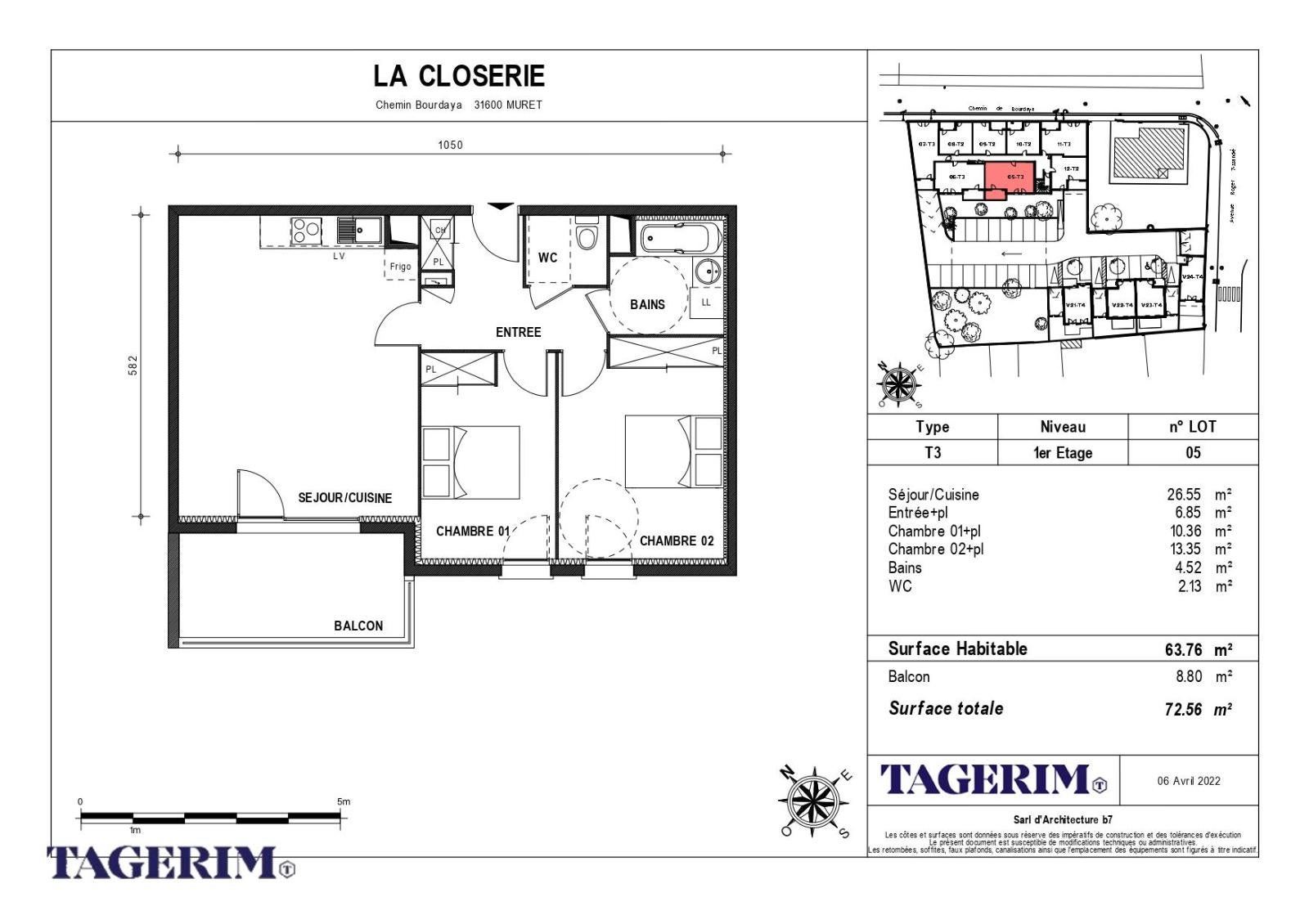 Appartement Chemin de Bourdaya à Muret