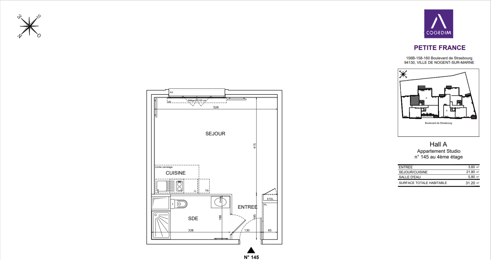 Flat Boulevard de Strasbourg in Nogent-sur-Marne