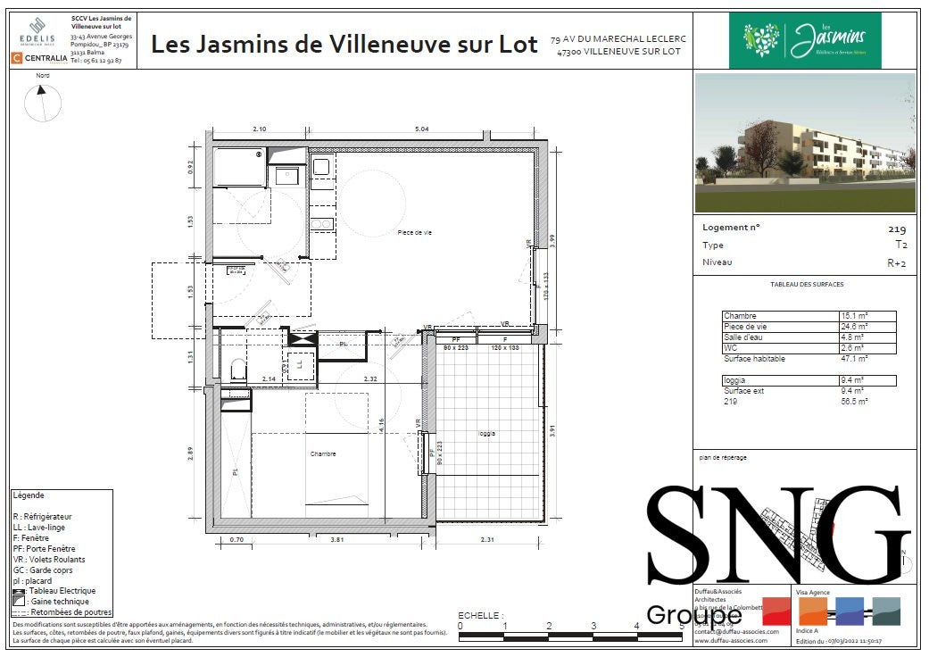 Flat Avenue du Maréchal Leclerc in Villeneuve-sur-Lot