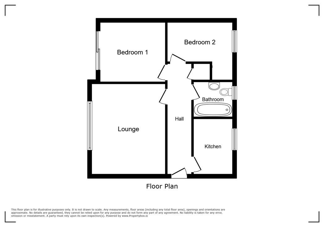 Flat Albert Court in Sunderland