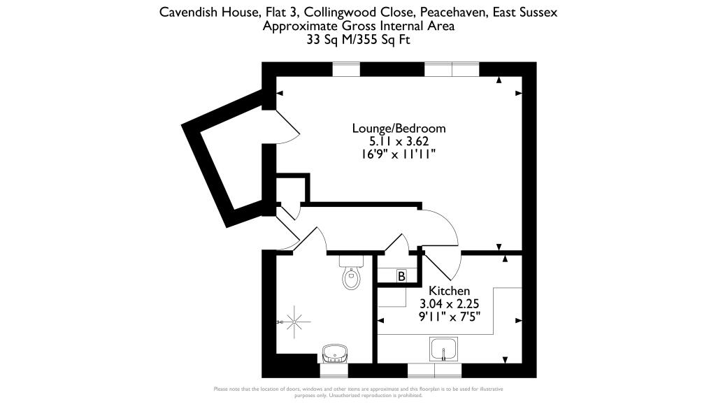 Flat Collingwood Close in Peacehaven
