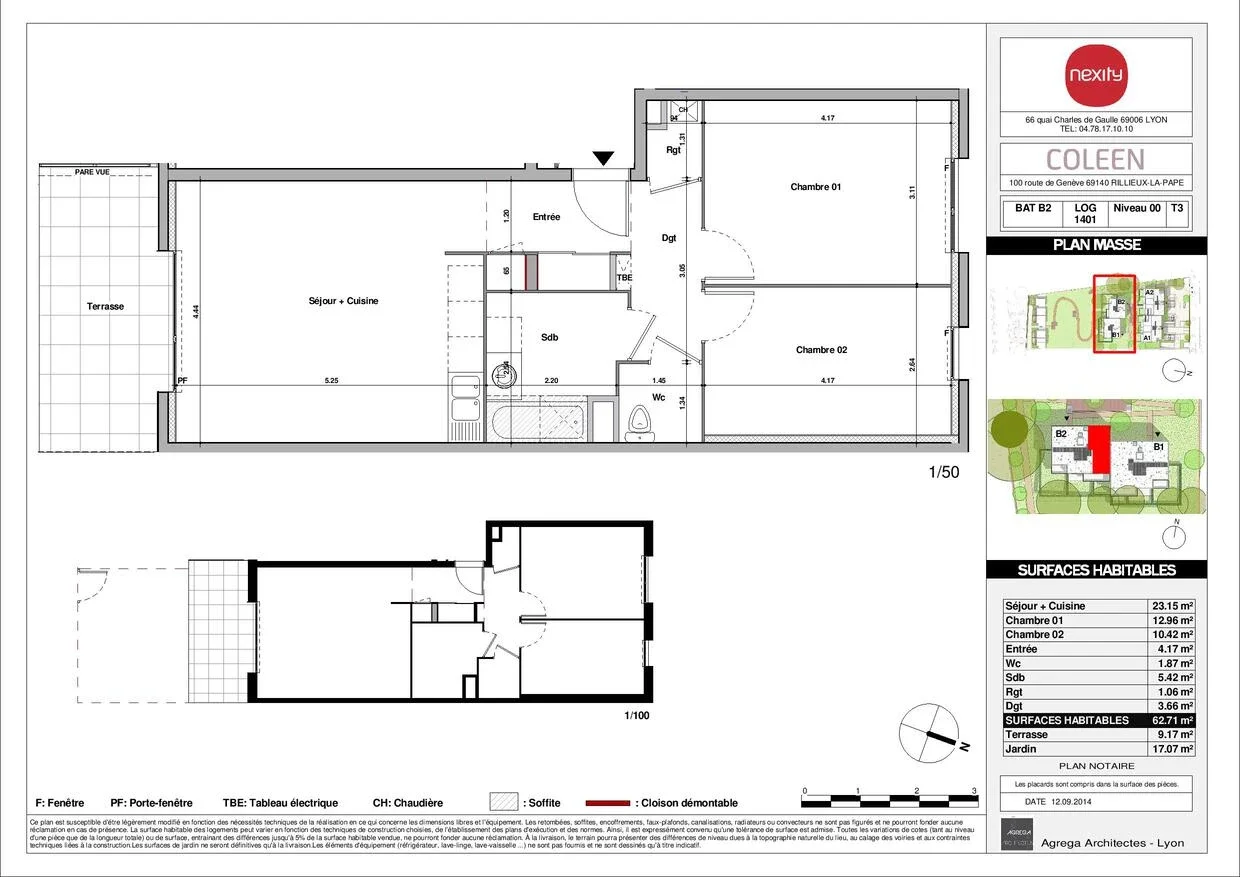 Appartement Route de Genève à Rillieux-la-Pape