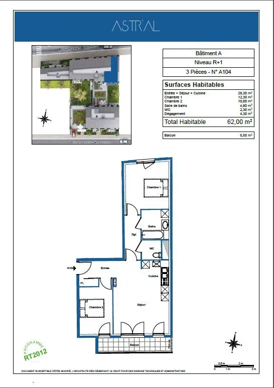 Flat Boulevard Carnot in Alfortville