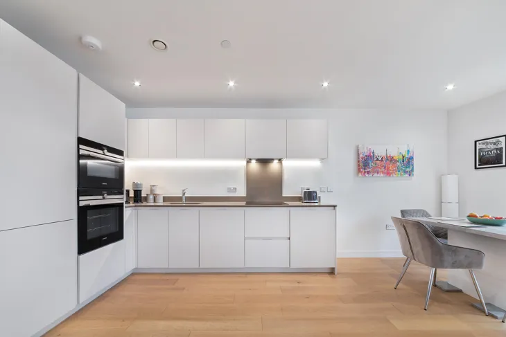 Flat River Barge Close in Greater London
