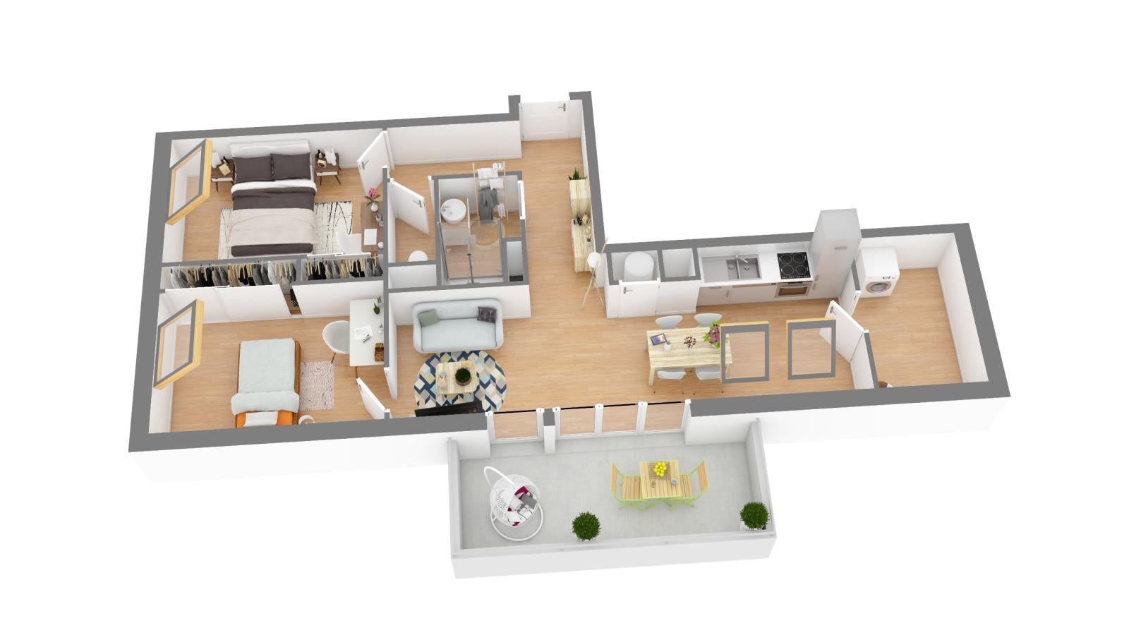 Flat Rue de Devine in Gratentour