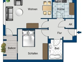 Wohnung Wilsdruffer Straße in Dresden