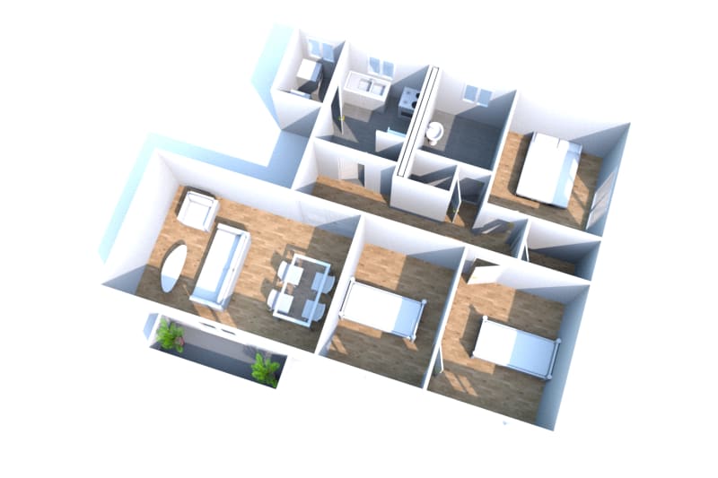 Flat Rue Edouard Branly in Darnétal