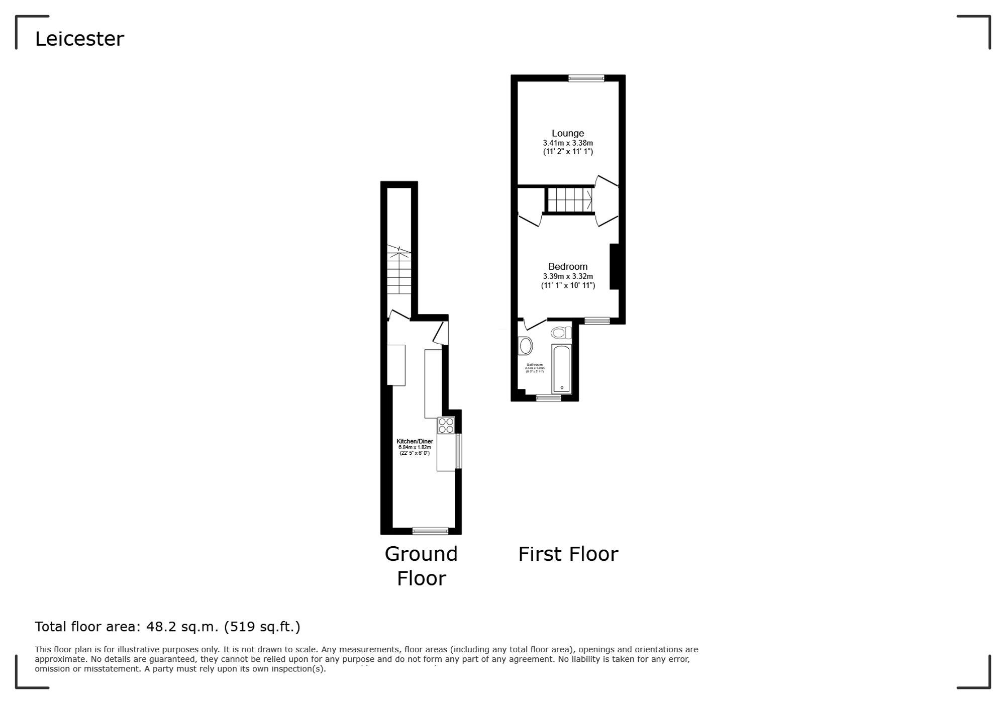 Flat Francis Street in Leicester